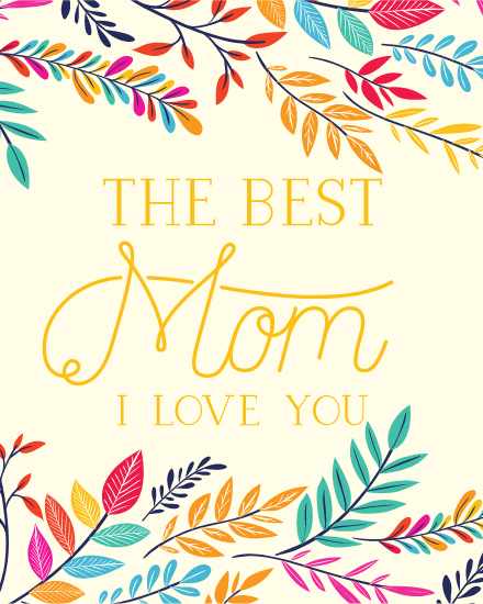 Best Mom online Mother Day Card
