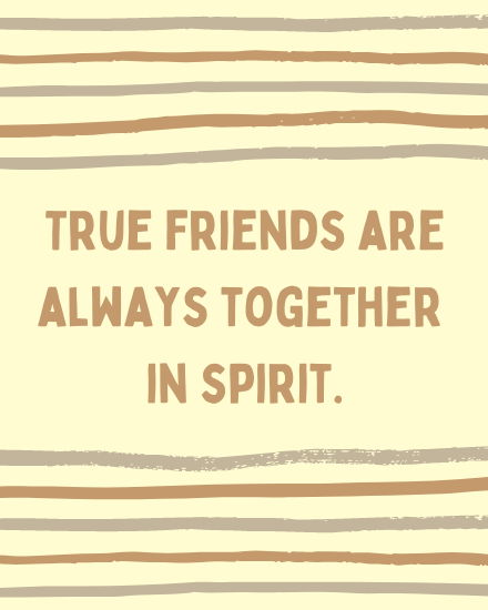 True In Spirit online Friendship Card