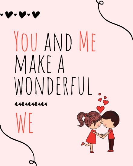Wonderful We online Love Card