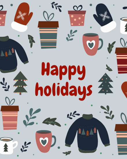 Some Gifts online Happy Holiday Card