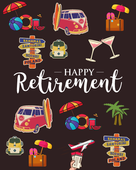 Chill Time online Retirement Card
