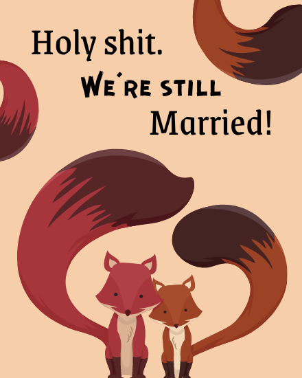 Holy Shit online Funny Anniversary Card
