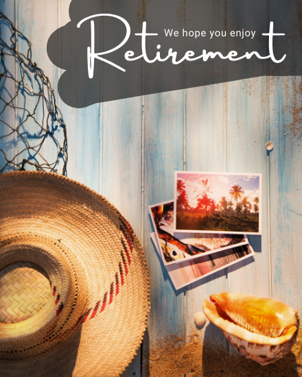 Enjoy The Day online Retirement Card