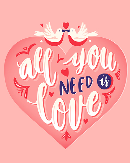  Need You online Love Card