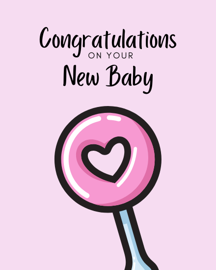 New Congrats online Baby Shower Card