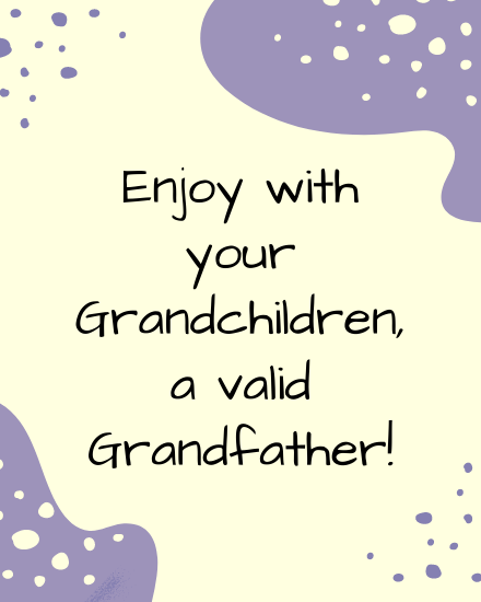 Valid Grandfather online Retirement Card