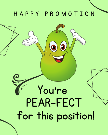Pear Fect online Job Promotion Card