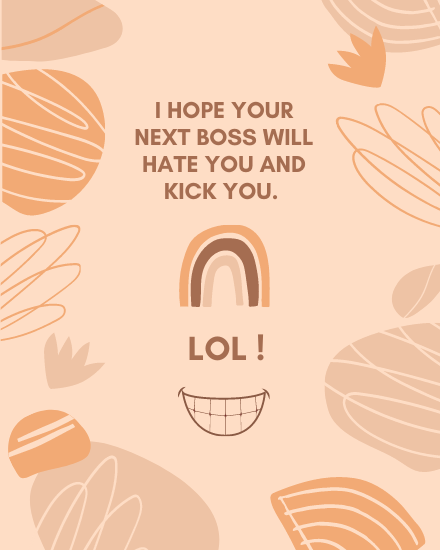 Next Boss online Farewell Card