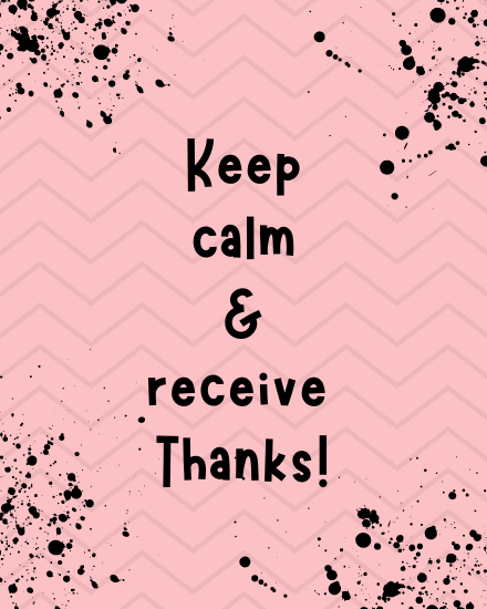 Receive It online Thank You Card