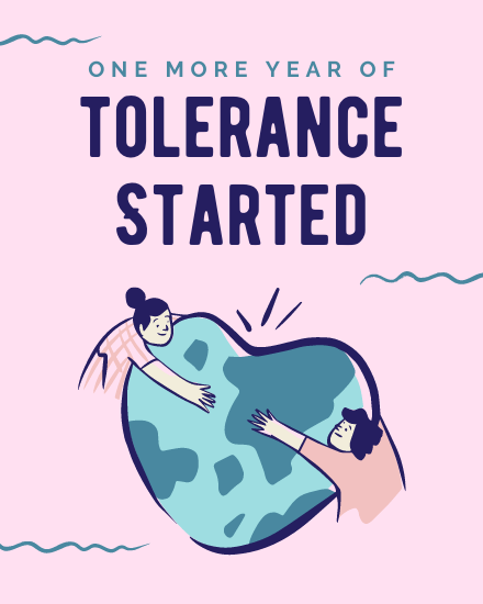 Tolerance Started online Anniversary Card