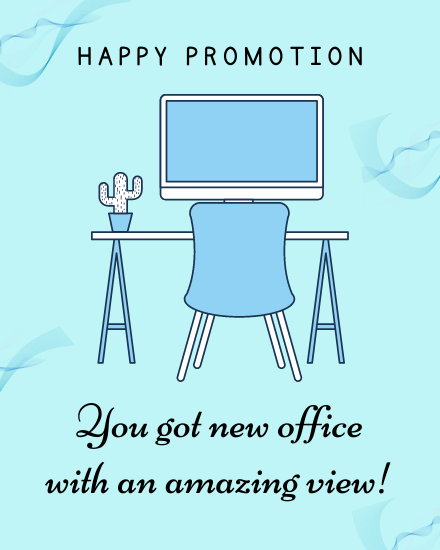 New Office online Job Promotion Card