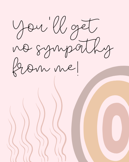 Not From Me online Sympathy Card