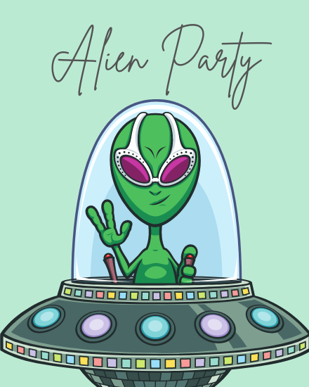 Alien Craze online Group Party Card