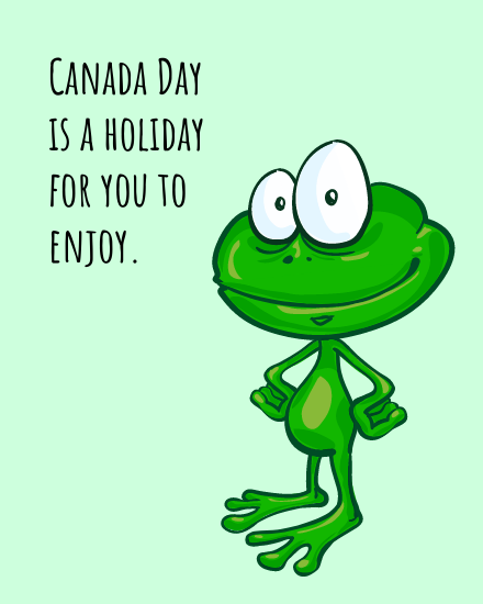Enjoy online Canada Day Card