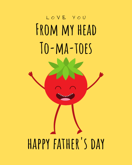 From My Head online Father Day Card