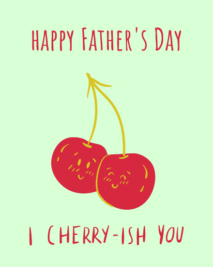 I Cherish You online Father Day Card