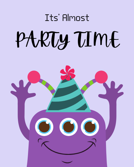 Almost Time online Group Party Card