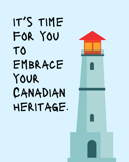 Cool Heritage online Canada Day Card