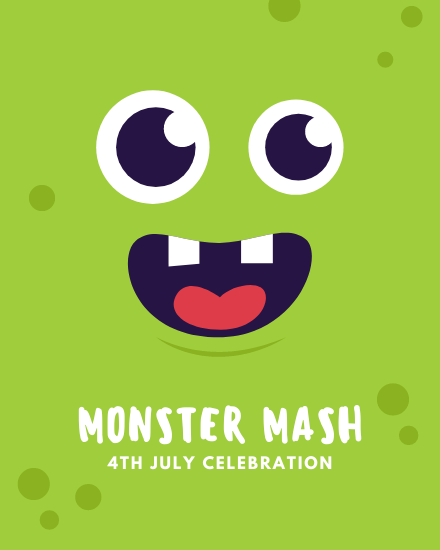 Monster Mash online 4 July Card