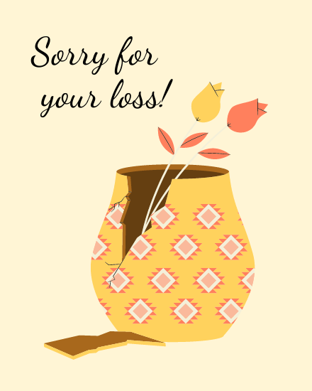  For Loss online Sorry Card