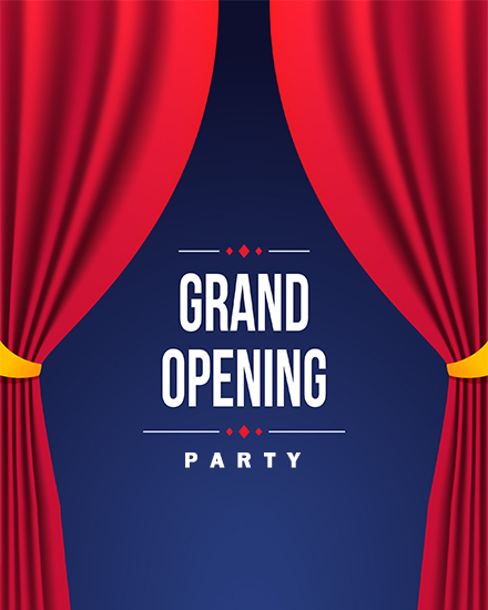 Grand Opening  online Group Party Card