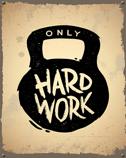 Hard Work online Motivation & Inspiration Card