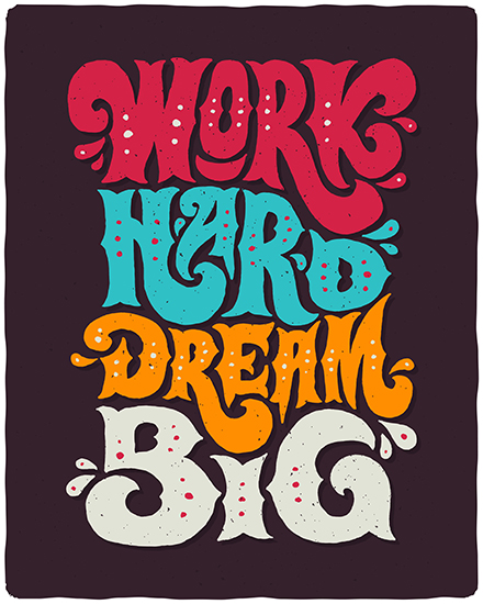 Dream Big online Motivation & Inspiration Card