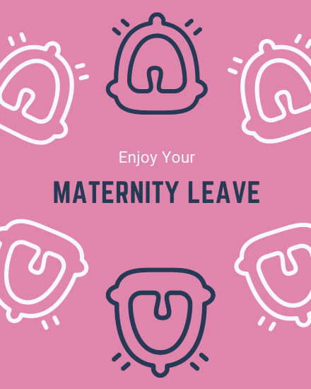 Maternity Leave online Maternity Leaving Card