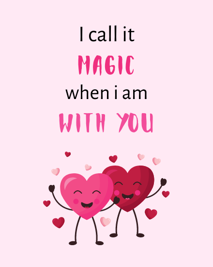 Magic online Valentine Card