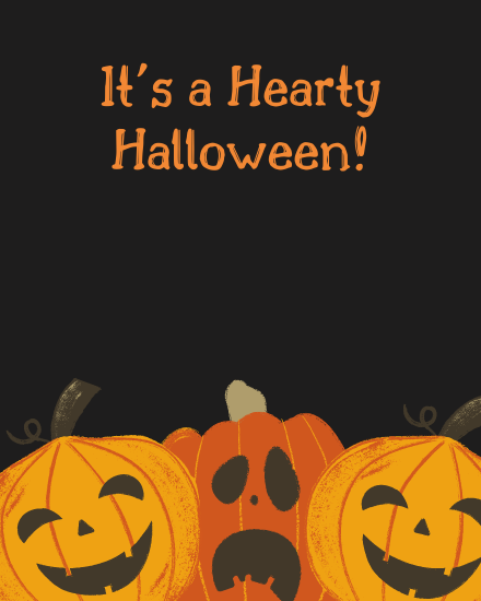 Hearty Scary online Halloween Card