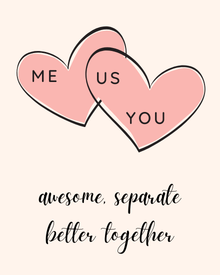 Better Together online Love Card