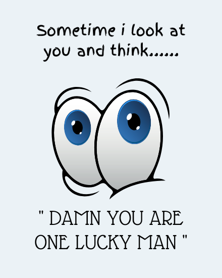 Lucky Man online Love Card