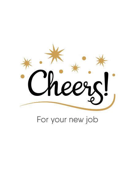 Stars online New Job Congratulations Card