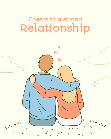 Strong Relationship online Funny Anniversary Card