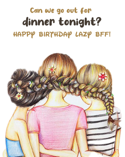 Dinner Tonight online Birthday For Her Card
