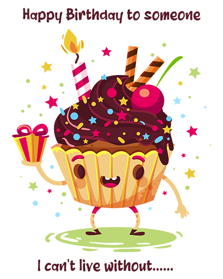 Cant Live Without online Birthday For Him Card