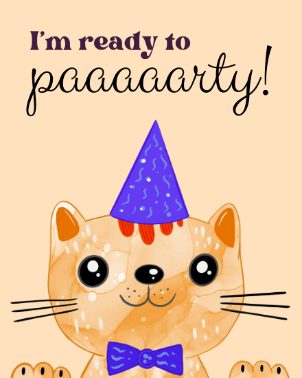 Ready To Enjoy online Group Party Card