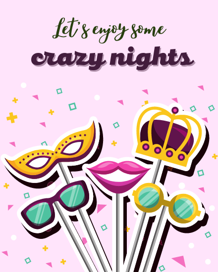 Crazy Nights online Group Party Card