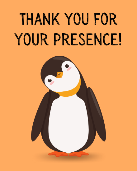 Presence online Business Thank You Card
