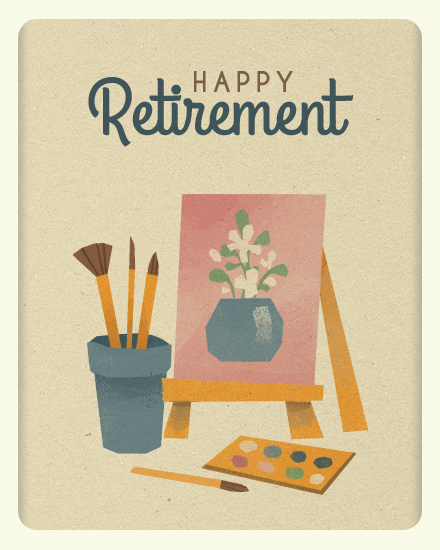 Art online Retirement Card