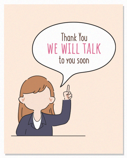 Talk Soon online Employee Appreciation Card