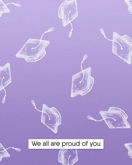 Proud Of You online Graduation Card