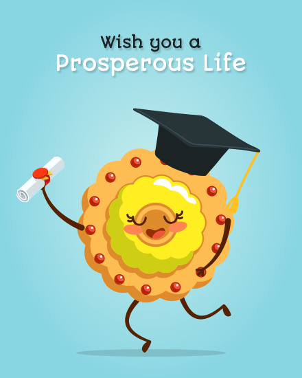 Prosperous Life online Graduation Card