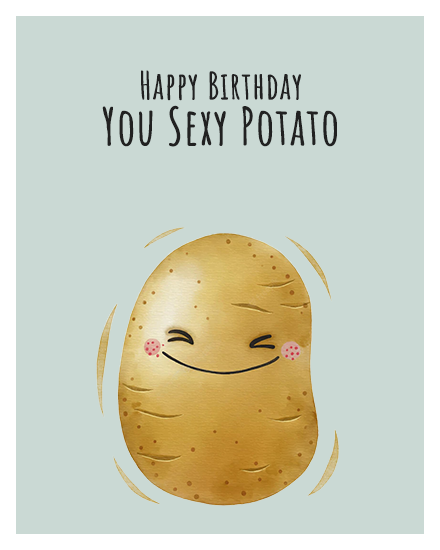 Sexy Potato online Birthday For Him Card