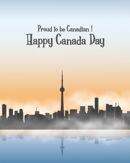 Proud Canadian online Canada Day Card