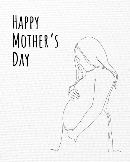 Mom To Be online Mother Day Card