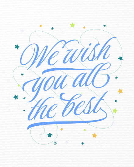 Leaving Wishes online Farewell Card