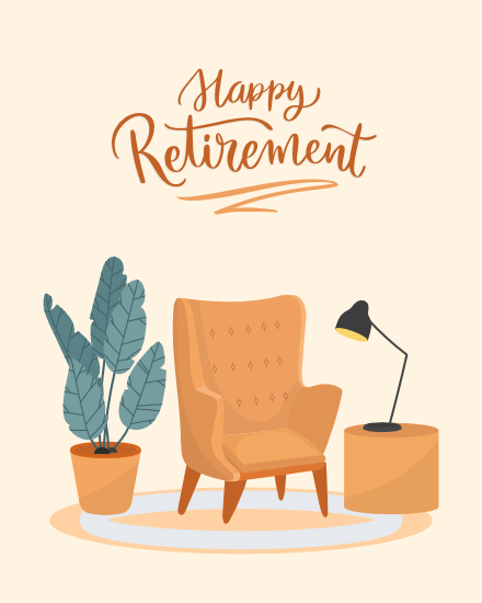 Rest Time online Retirement Card
