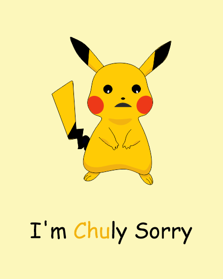 Chuly Sorry online Sorry Card