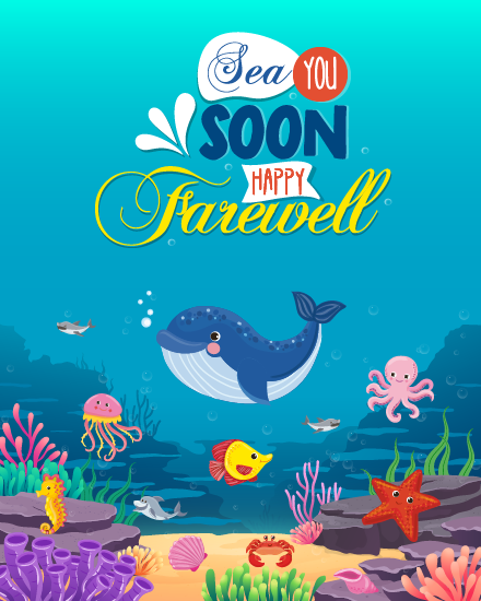 Sea You online Farewell Card